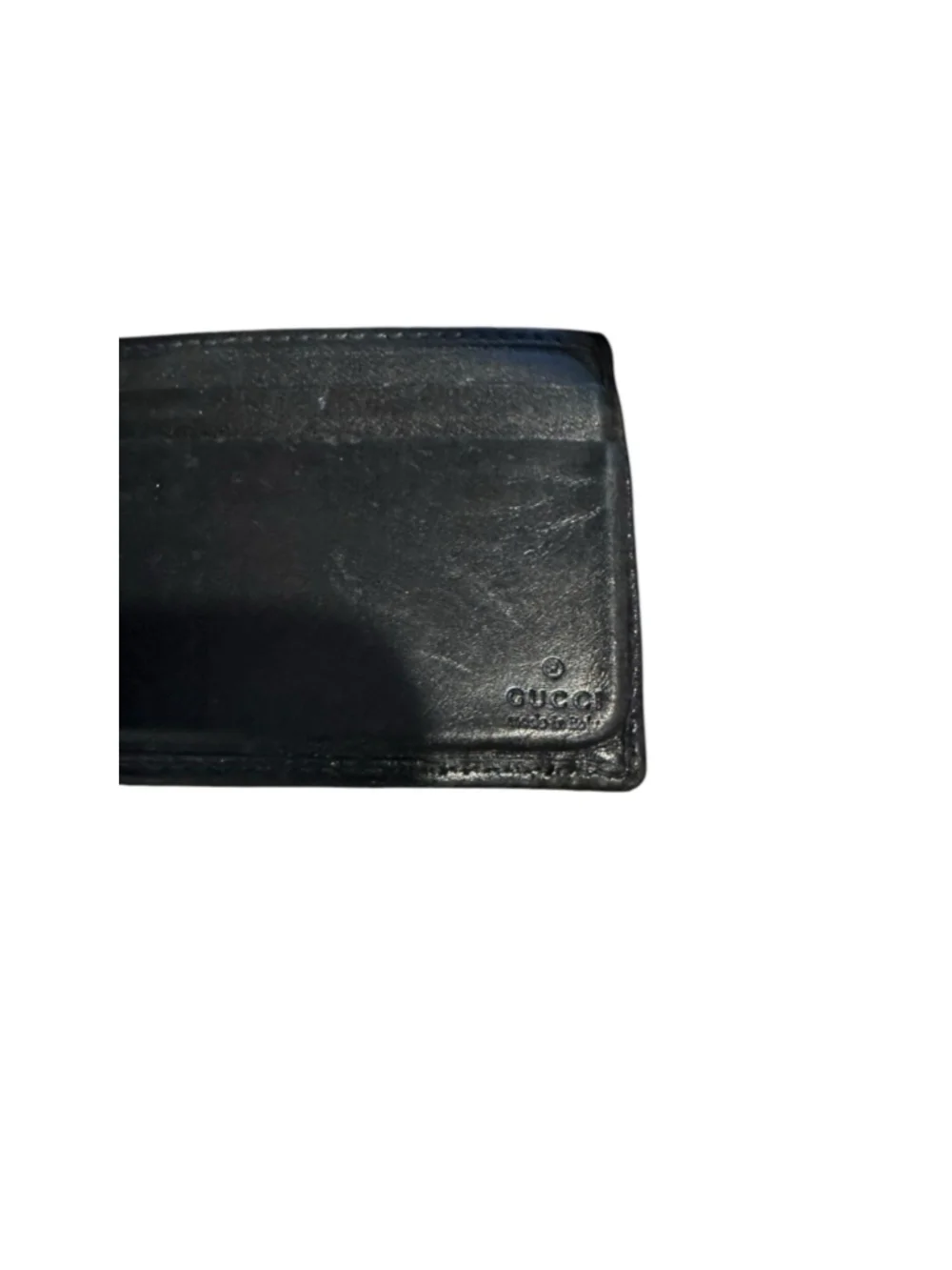Authentic Gucci Imprime Black Bifold Wallet Defect Vintage Box Dust Bag Included - Picture 6 of 7
